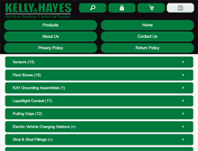 Tablet Screenshot of kellyhayes.com